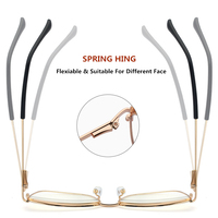 Charnière à ressort durable pour ordinateur pour femmes Petit oeil de chat Bling Diamond Montura Optica Prescription Myopie Monture Lunettes optiques