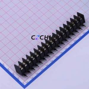 DBT30R-7.62-17P-BK-P Barrier Terminal Block Bent Lead Through Hole,P=7.62mm Connector Two Sides 7.62mm 1x17P Right Angle Pin - Product Image 1