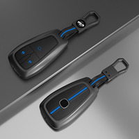 Housse de clé de voiture en alliage de zinc pour Changan CS35 Plus/CS55 Plus/CS75 Plus/Eado/UNI-T/UNI K/Oushang X5/X7 EV, clé intelligente à 4 boutons