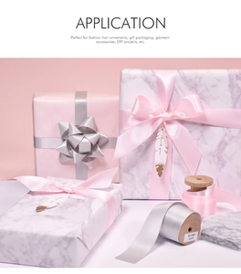 4*1/2 بوصة ياردات بوليستر ساتان وجه واحد صقيل شريط ساتان لف هدية لبائع الزهور - Product Image 5