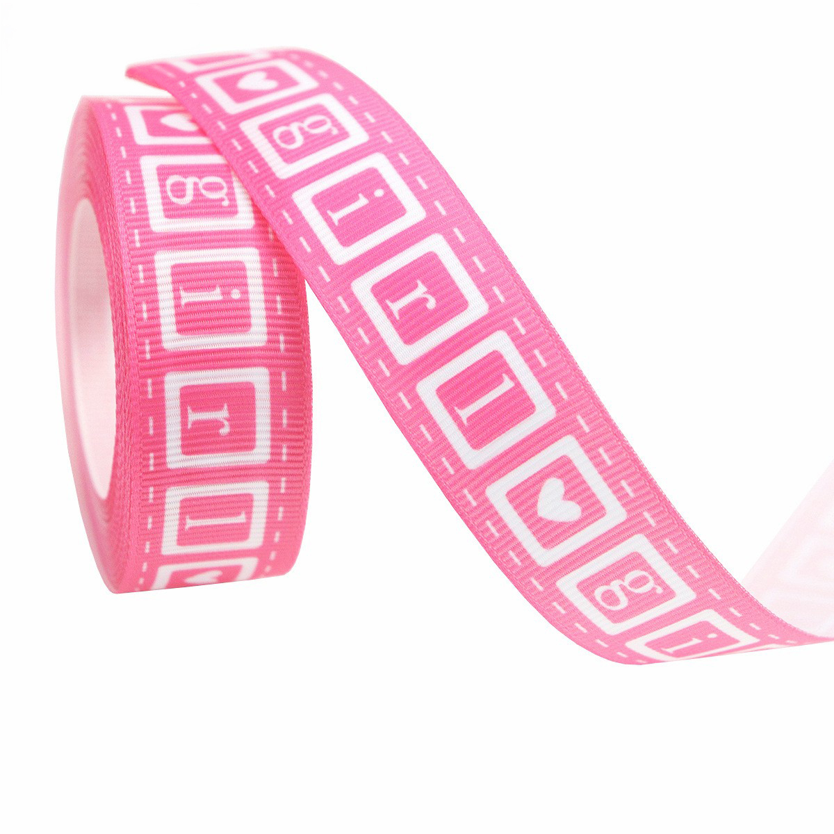 Bloc fille-rose vif-2,2 cm * 10 m