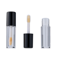 Offre Spéciale – Mini Tube de Brillant à Lèvres Vide en Plastique ABS Noir de 0,8 ml pour Rouge à Lèvres Personnalisé