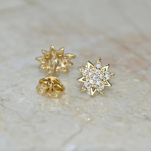 Orecchini a Stella Irregolare per Donne, Gioielli per Orecchie in Stile Vintage alla Moda - Product Image 3
