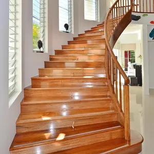 DB Zickzack Beam Home Floor Weiße Eiche Treppen Tragbare Holztreppe Geschlossene Stufen für Amerika