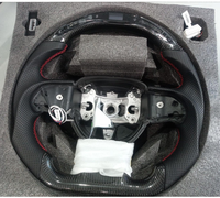 Volant de course personnalisé en fibre de carbone pour Dodge Charger Challenger Hellcat Charger Challenger SRT RT Napa Leather
