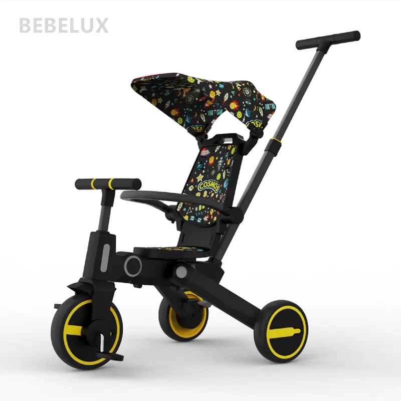 BEBELUX SL-168 الألومنيوم سبائك البلاستيك Triciclo الفقرة Bebes الاطفال 1.5-5 سنة سبعة في واحد Trike للأطفال ركوب على سيارة