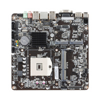 HM55 Esonic 1gen inti Motherboard Mini ITX 17*17cm LGA1150 pabrik PGA988 semua dalam satu Pc OEM grosir Mini case stasiun kerja