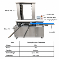 Machine automatique commerciale d'agencement de plateaux, machine à agencer les plateaux à grande vitesse, arrangeur de plateaux en acier inoxydable pour boulangerie