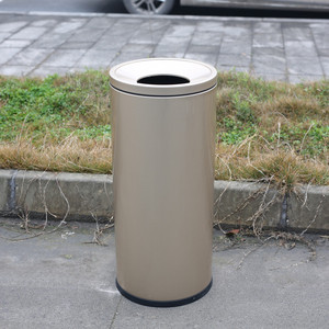 Ngoài Trời Vòng Kim Loại Thùng Rác <span class=keywords><strong>Container</strong></span> Thùng Rác Có Thể Bên Ngoài Vườn Đường Phố Tái Chế Chất Thải <span class=keywords><strong>Bin</strong></span> Thương Mại Thép Thùng Rác Cho Bán - Product Image 2