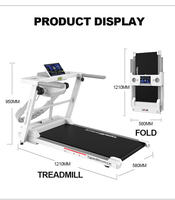Tapis de course pliable pour la maison, en gros, en promotion, avec fonction de massage et d'abdominaux, tapis de marche électrique ultra-silencieux pour salle de sport à domicile
