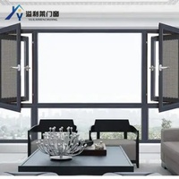 Ventana Abatible Vertical Moderna de Aleación de Aluminio, Insonorizada, con Doble Acristalamiento, Apertura Exterior para Villa, Apartamento, Dormitorio