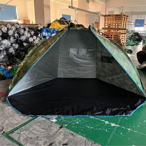 Tente de camping d'extérieur Polar Tiger 180T en polyester taffetas enduit argenté, ouverture automatique rapide, coupe-vent, quatre saisons - Product Image 2