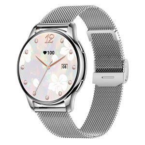 <span class=keywords><strong>Smartwatch</strong></span> Y11 <span class=keywords><strong>con</strong></span> Due Cinturini, Display AMOLED da 1.32", Chiamate BT, Monitoraggio Salute Femminile, <span class=keywords><strong>Orologio</strong></span> Intelligente da Donna <span class=keywords><strong>in</strong></span> <span class=keywords><strong>Acciaio</strong></span> Dorato - Product Image 5