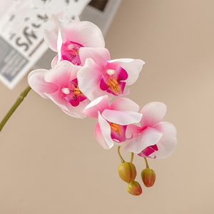 गर्म बेच <span class=keywords><strong>Orkid</strong></span> लेटेक्स Cymbidium ऑर्किड कृत्रिम फूल घर सजावट नकली फूल - Product Image 3