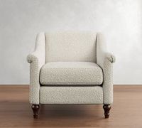 Fauteuil lounge FERLY contemporain en tissu doux et durable, fauteuil moderne confortable pour le salon à la maison