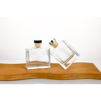 Bouteille en verre vide géante pour diffuseur de parfum à bâtonnets, transparente, 50 ml, 100 ml, 200 ml, pour la maison
