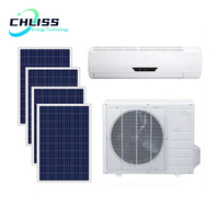 Climatiseur Solaire Hybride AC/DC Hors Réseau Split 12000 9000 BTU Alimenté pour la Maison Prix Climatiseur Solaire AC/DC Split