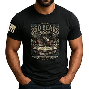 Camisetas de Cuello Redondo Unisex para Hombre, Estilo Retro para Impresión de Logotipo Personalizado, Ropa Casual Patriótica Urbana, 100% Algodón Tejido - Product Image 3