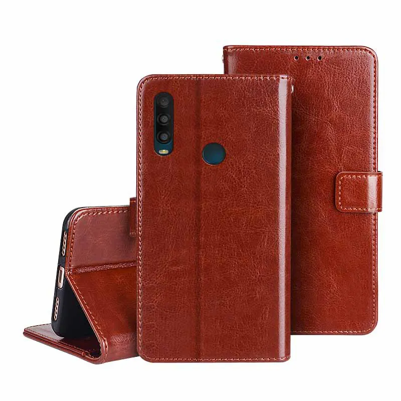 Premium Leather Wallet Case Cover for Alcatel 1SE 2020 Flip Magnetic Book Covers