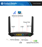 BT-PON Bt-Tg730Ax ONU 12V 1.5A XGpon GPON 2.5GE+3GE+VOIP+CATV Wi-Fi6 AX3000 Fibre 10Gbps LAN