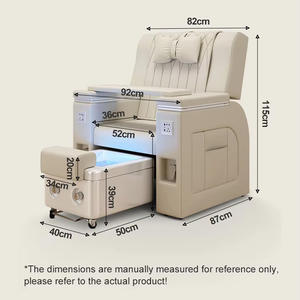 Poltrona <span class=keywords><strong>Pedicure</strong></span> <span class=keywords><strong>Spa</strong></span> di Lusso con Massaggio Regolabile Senza Tubature per Estetista e Onicotecnica - Product Image 6