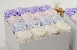 Roses éternelles conservées dans un coffret cadeau carré, fleurs éternelles dorées à longue durée de vie, fleurs immortelles, fleurs éternelles pour la Saint-Valentin - Product Image 4