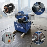 Machine de polissage polyvalente pour tubes ronds, décapant de rouille pour tuyaux métalliques, polisseuse automatique pour le traitement des surfaces en acier inoxydable