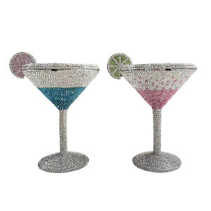 Sac de soirée élégant haut de gamme en cristal pour cocktail <span class=keywords><strong>Martini</strong></span>, avec chaîne amovible, décor en strass, sac pour femme - Product Image 6