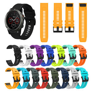 Bracelet de montre en silicone sport imperméable RYB 22 mm pour <span class=keywords><strong>Garmin</strong></span> Fenix/<span class=keywords><strong>Forerunner</strong></span>/Instinct, bracelet de montre de remplacement durable pour homme - Product Image 2