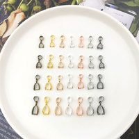 Pendentif Clip graines de Melon boucle pendentif connecteur alliage charme Bail perles bijoux résultats DIY composant de bijoux