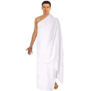 Asciugamano Hajj di alta qualità per adulti in poliestere tinta unita tinta unita asciugamano ad asciugatura rapida Ihram 105*210cm