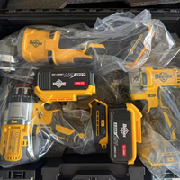 Ensemble d'outils électriques sans fil multifonctionnels très vendus, 21V, 3-en-1, avec batterie au lithium et meuleuse d'angle