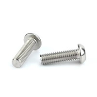 Sekrup Kepala Tombol Torx Pengaman Tahan Korosi SS304/316 Metrik Hexalobular Socket dengan Pin
