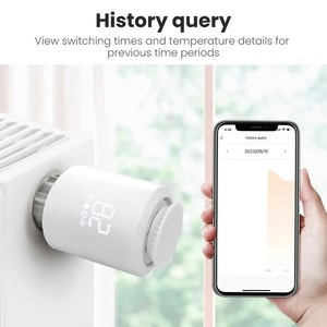 OEM Tuya intelligente valvola termostato digitale TRV ZigBee & WIFI programmabile termostato radiatore automatico per sistemi di riscaldamento a pavimento - Product Image 2