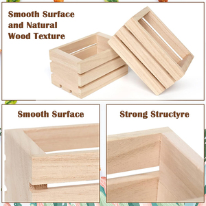 Casse <span class=keywords><strong>di</strong></span> <span class=keywords><strong>legno</strong></span> del Pallet del mestiere con la maniglia del Pallet <span class=keywords><strong>di</strong></span> <span class=keywords><strong>legno</strong></span> in bianco quadrato <span class=keywords><strong>di</strong></span> stoccaggio della cassa <span class=keywords><strong>di</strong></span> <span class=keywords><strong>legno</strong></span> della pittura del Diy piccole scatole. - Product Image 3