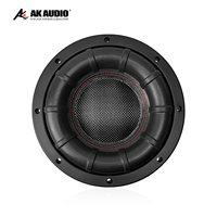 Caisson de basses à panier en aluminium AK-S802 de 8 pouces avec design ventilé Caisson de basses de 500W RMS double 4 ohms