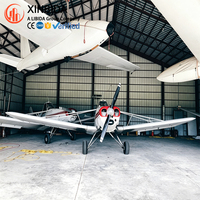 Hangar d'avion préfabriqué en structure métallique résistant aux tremblements de terre et aux ouragans, bâtiment métallique à grande portée, entrepôt préfabriqué