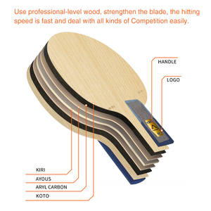 Loki โต๊ะปิงปอง W81เพลเยอร์แบบพิเศษนำเข้าจาก Koto พื้นผิวใบมีดคาร์บอน - Product Image 6