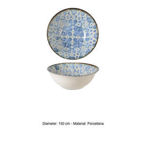 Bluet Bowl Ø 15 cm Premium Fine China <b>Digital</b> Print Rinart Porcelain - Product Image 3