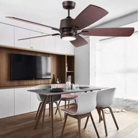 Ventilateur de plafond moderne avec éclairage, kit de télécommande, stator et rotor Shami
