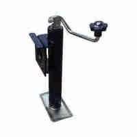 Crics de nivellement de remorque à jambe de chute robuste à vent latéral en acier inoxydable Cheval hydraulique électrique 2000 Lbs le cric de remorque ultime