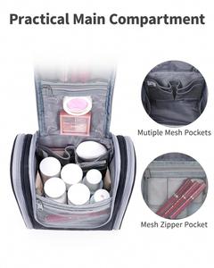 Trousse de Toilette de Voyage pour Femme, Organisateur Suspendu Portable pour Shampoing, Après-Shampoing, Brosses et Accessoires de Maquillage Format Voyage - Product Image 3