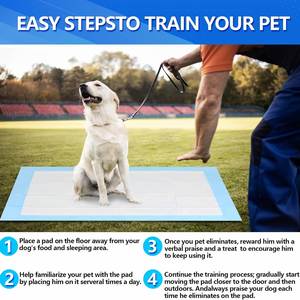 Custom Eco-Friendly Cotton Disposable Thick Dog Pee <b>Pad</b> High Absorbency Antibacterial Deodorant Features IP67 <b>Waterproof</b> for - Product Image 5