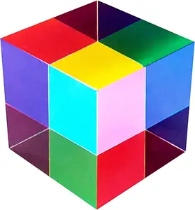 CMYCUBE Zhuo ChiMall CMY Misch farb würfel, 60mm (2,36 Zoll) Acryl würfel prisma