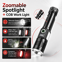 Lampe torche LED 1660 30W en alliage d'aluminium, étanche, avec base magnétique, rechargeable par USB, pour la réparation automobile, l'atelier, l'approvisionnement en usine
