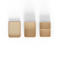 Boîtes à déjeuner en silicone empilables pour enfants, boîtes à déjeuner en silicone à 2 couches pour bébé au micro-ondes