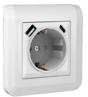 Prise murale USB à charge rapide 20W, norme européenne 16A, 2 ports USB-A et Type-C, panneau en laiton et PC, pour hôtel, bureau, usage commercial