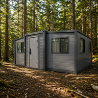 Maison conteneur préfabriquée complète extensible en panneaux préfabriqués 40Ft 30Ft 20Ft, maison préfabriquée en acier léger avec salle de bain, Casas Prefabricadas