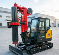 Machine de forage rotative rigide de 30 m de profondeur max. 1500 mm avec capacité de franchissement impressionnante pour la construction de fondations de réseaux électriques