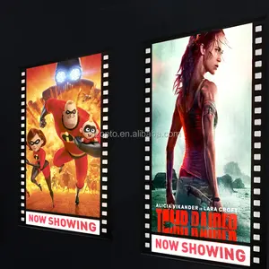 Bingkai poster LED ukuran kustom panel lampu led kotak cahaya led kotak cahaya poster film lampu latar 27x40